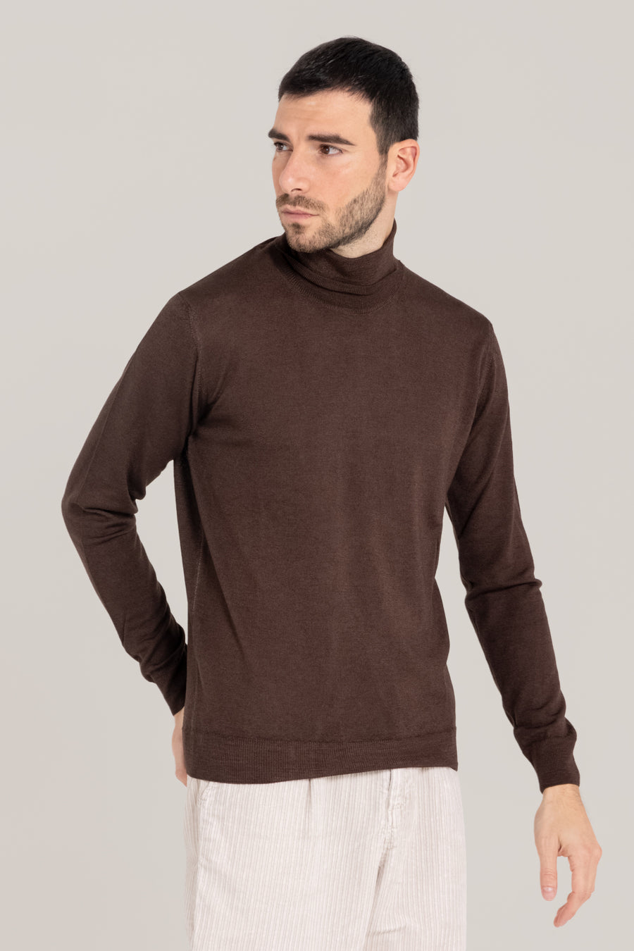 Acid Dyed Merino Turtleneck –  Made in Tuscany