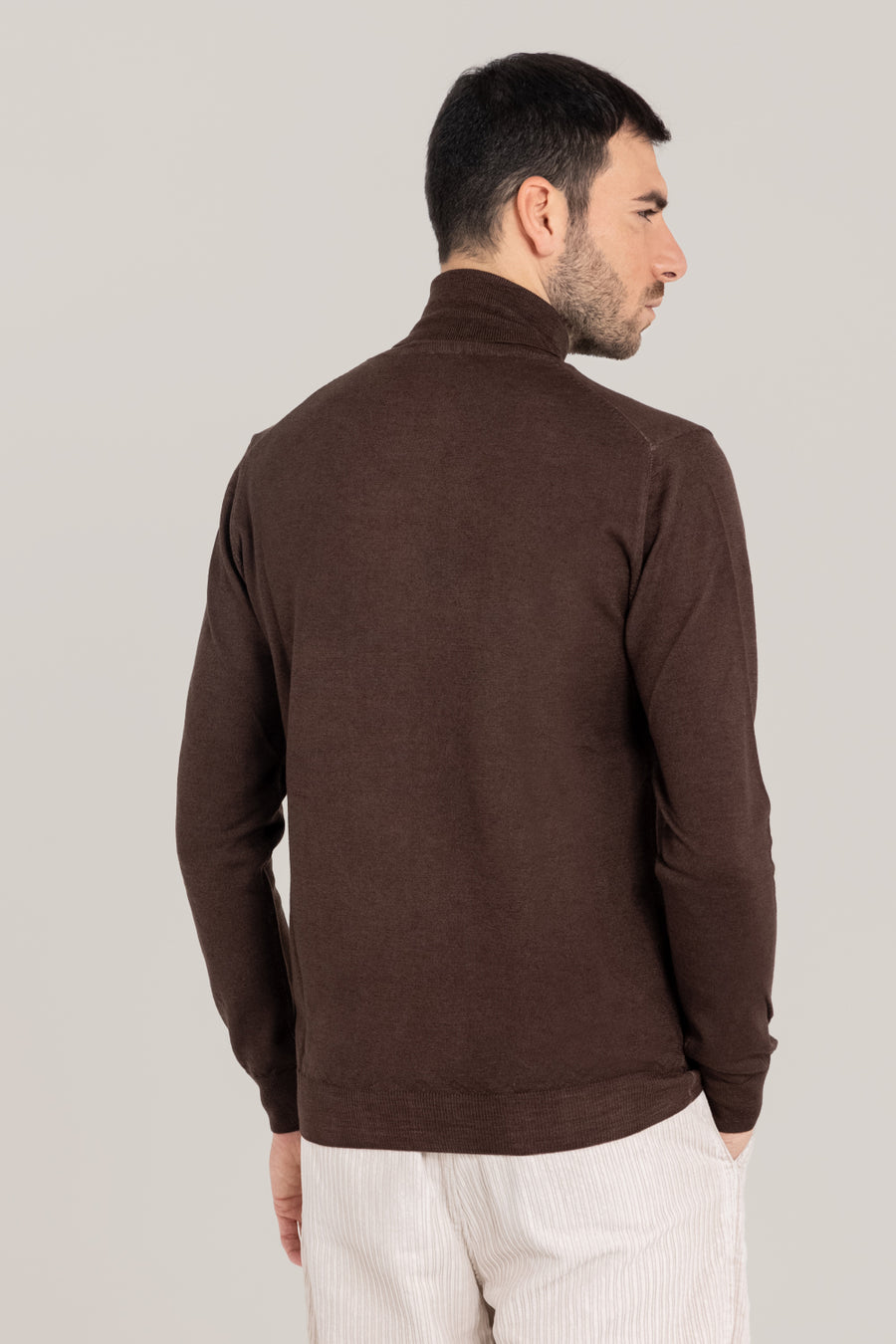 Acid Dyed Merino Turtleneck –  Made in Tuscany