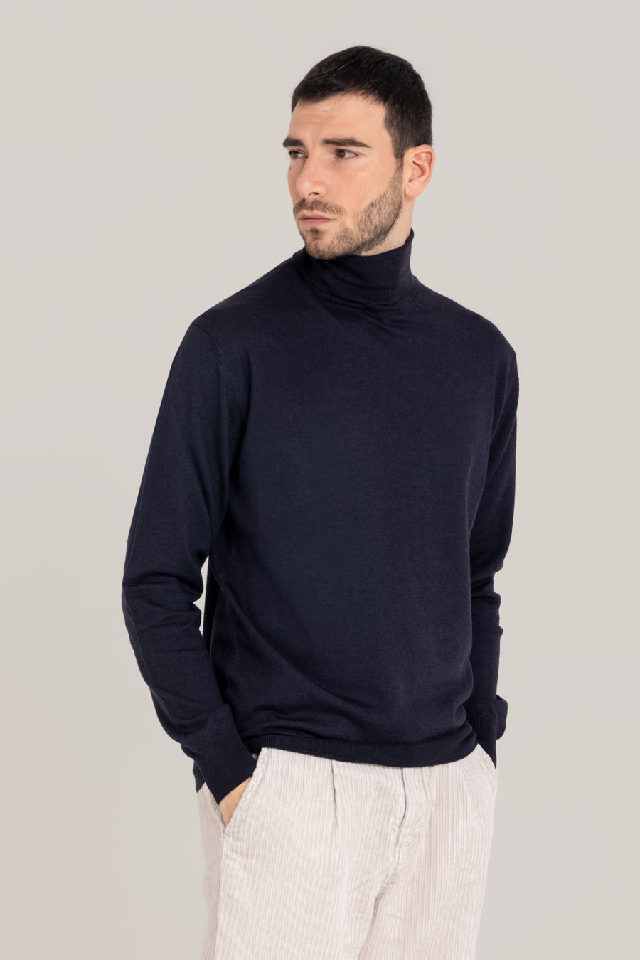 Acid Dyed Merino Turtleneck –  Made in Tuscany