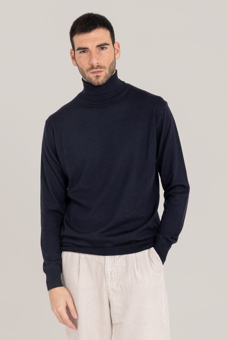 Acid Dyed Merino Turtleneck –  Made in Tuscany