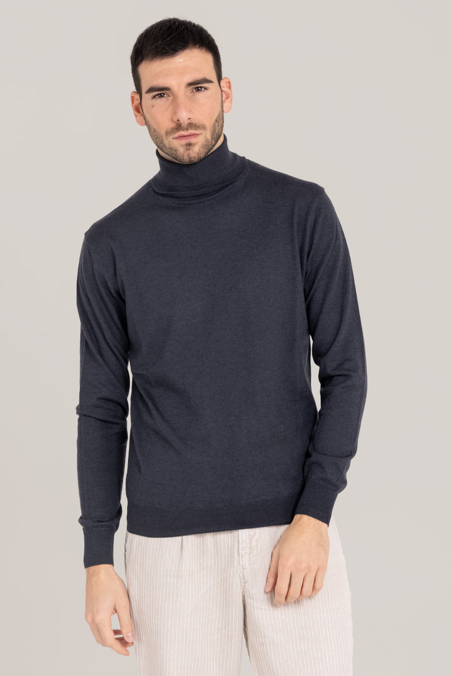 Acid Dyed Merino Turtleneck –  Made in Tuscany