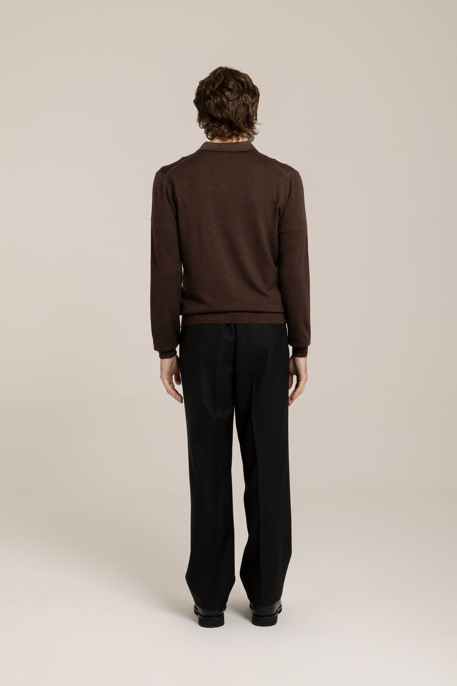 Säuregefärbter Merino-Rundhalsausschnitt – Hergestellt in der Toskana