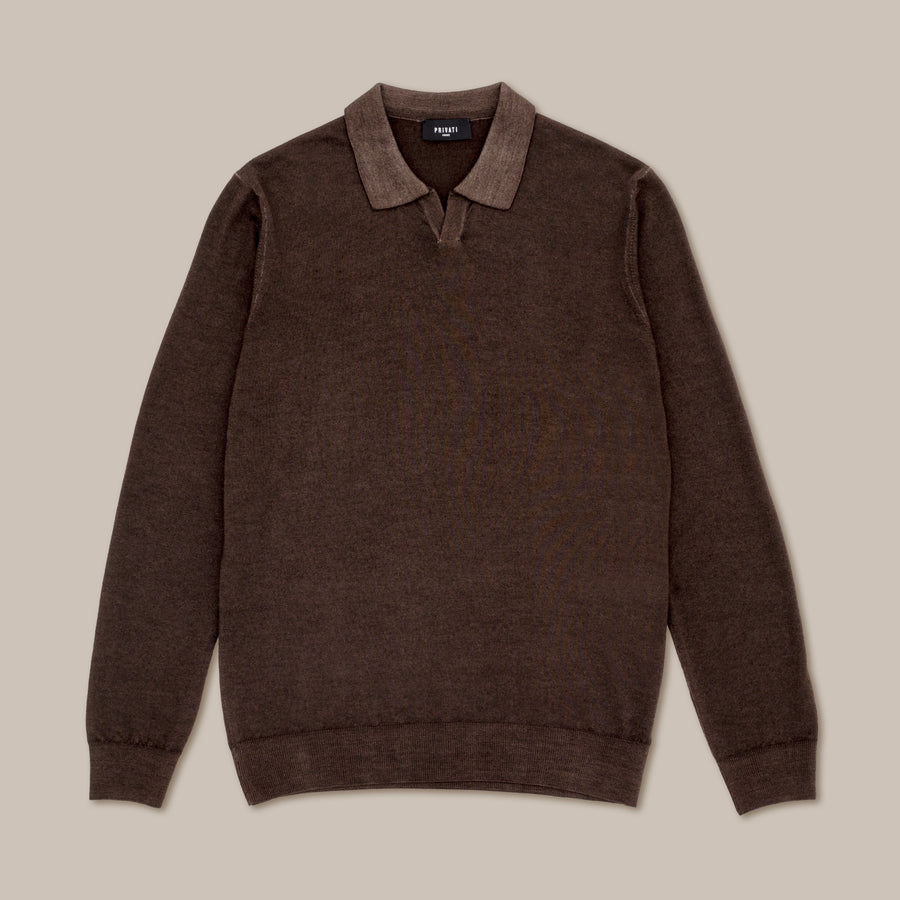 Säuregefärbter Merino-Rundhalsausschnitt – Hergestellt in der Toskana