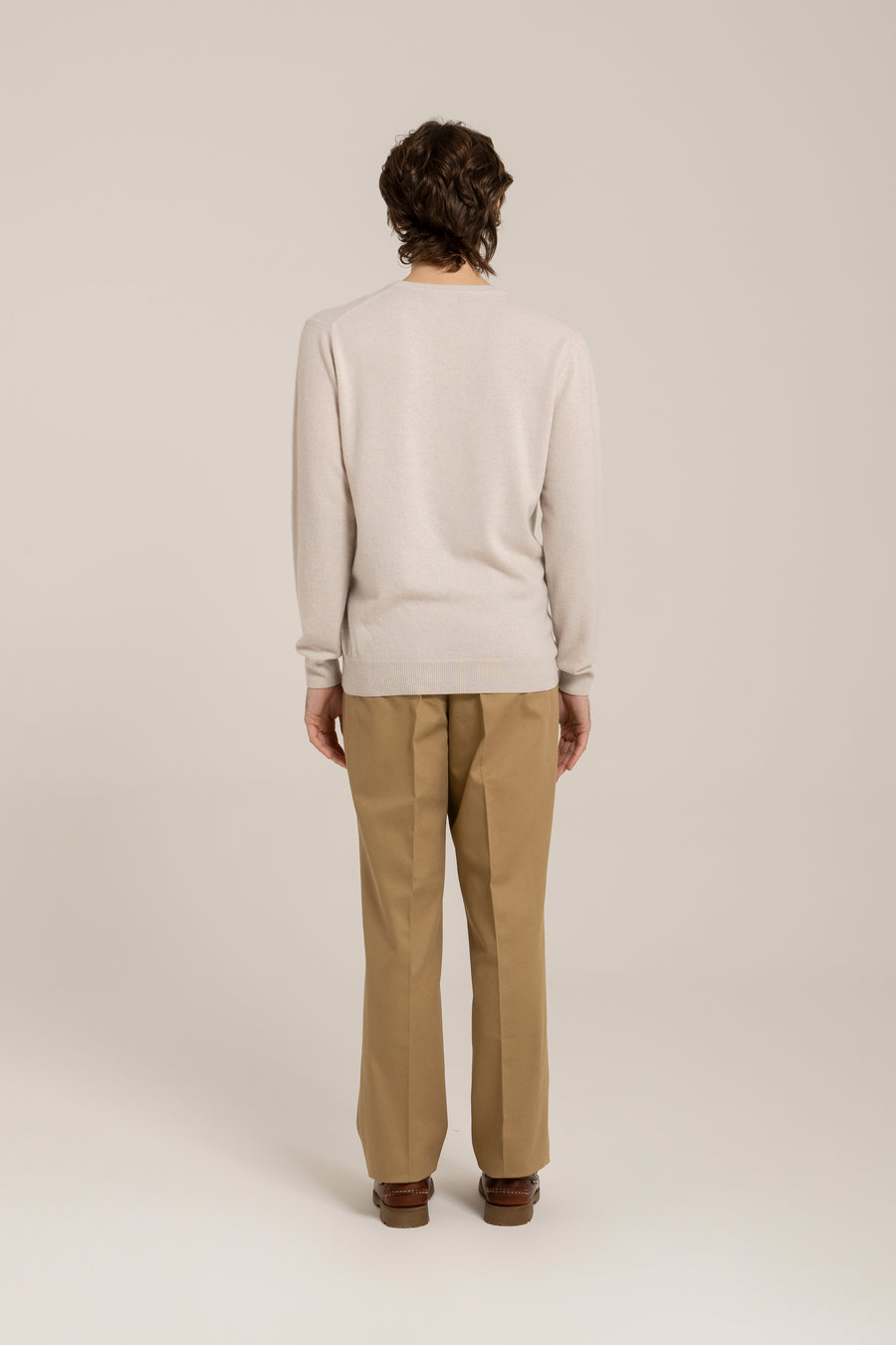 Rundhalsausschnitt aus Kaschmirmischung – Hergestellt in der Toskana