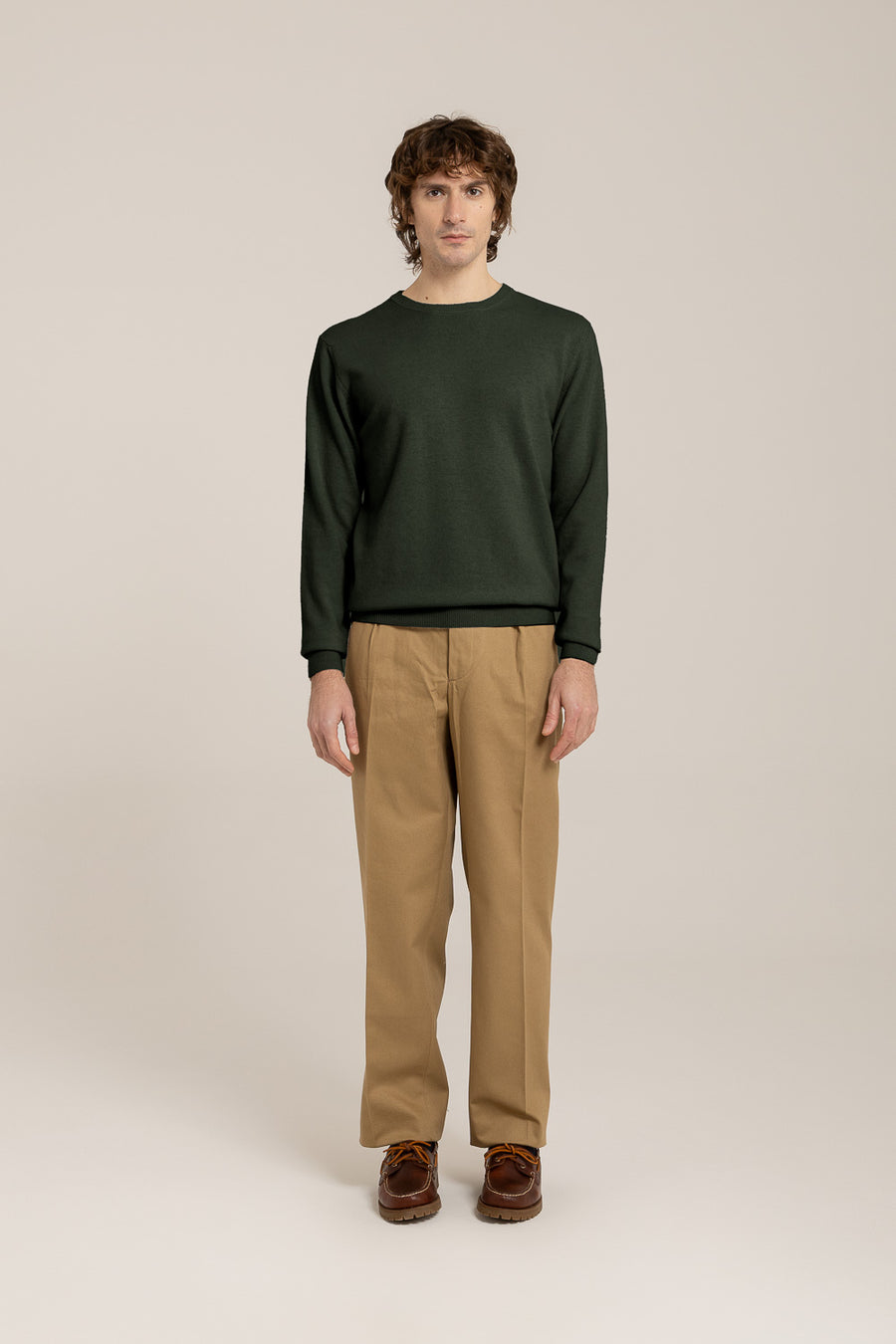 Cashmere Blend Crewneck –  Made in Tuscany