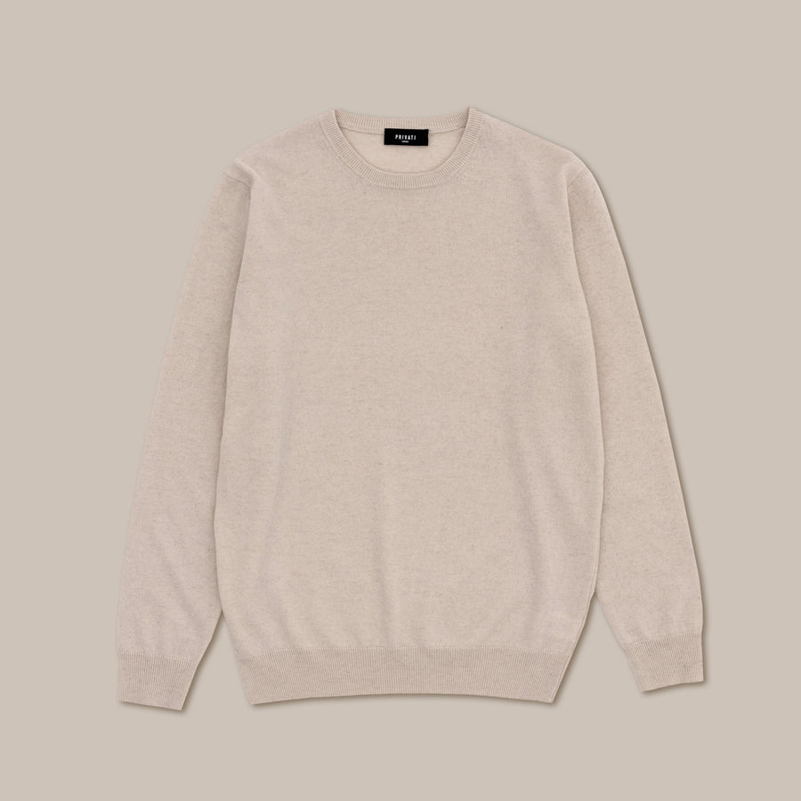 Rundhalsausschnitt aus Kaschmirmischung – Hergestellt in der Toskana