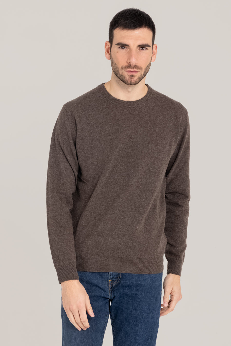 Cashmere Blend Crewneck –  Made in Tuscany