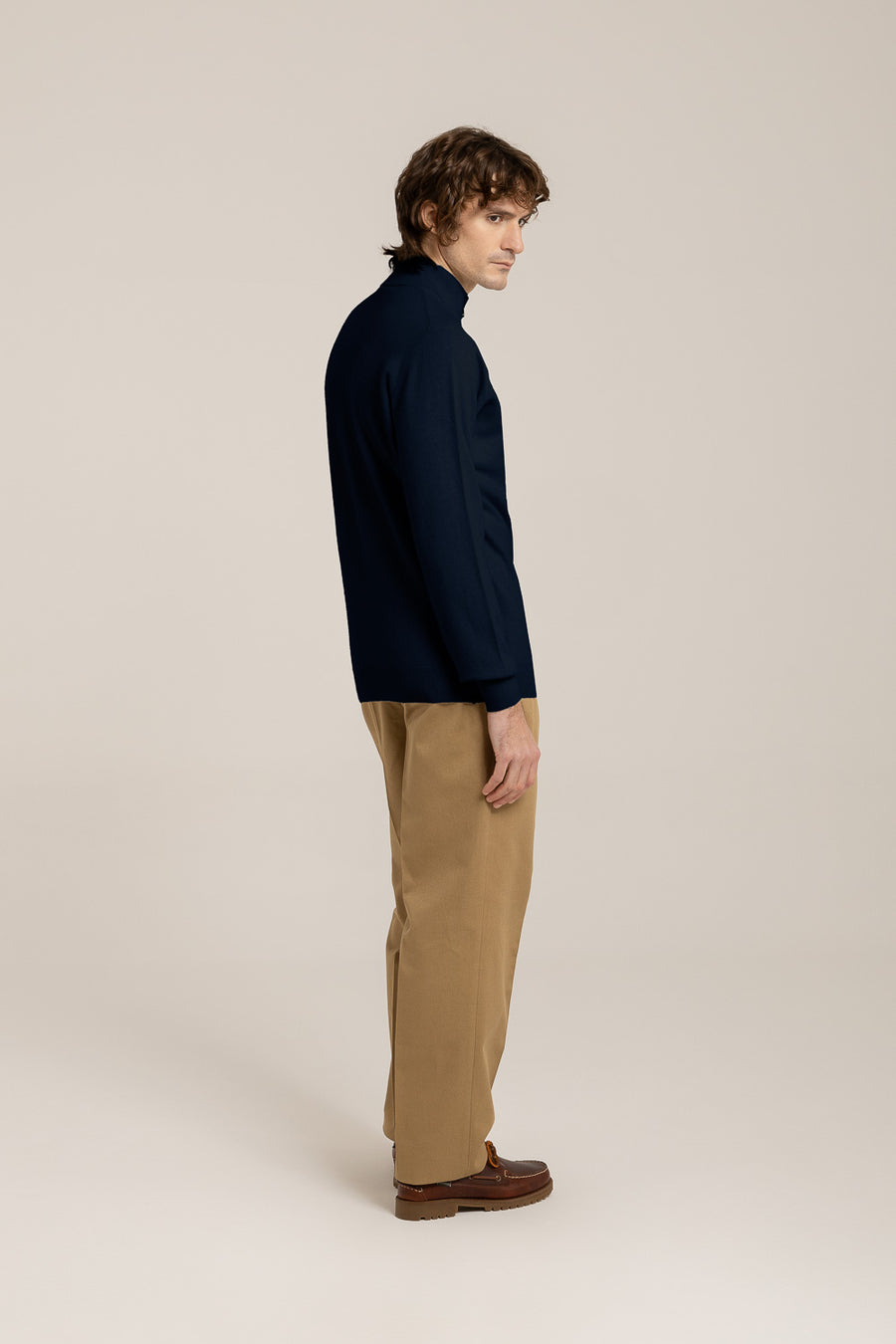 Cashmere Blend Half Zip –  Made in Tuscany
