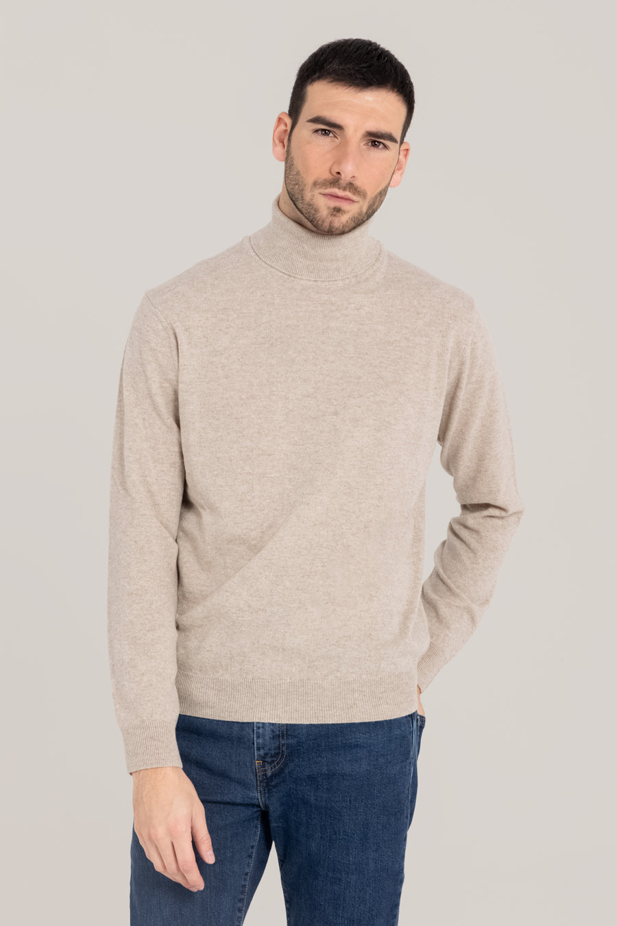 Cashmere Blend  Turtleneck –  Made in Tuscany