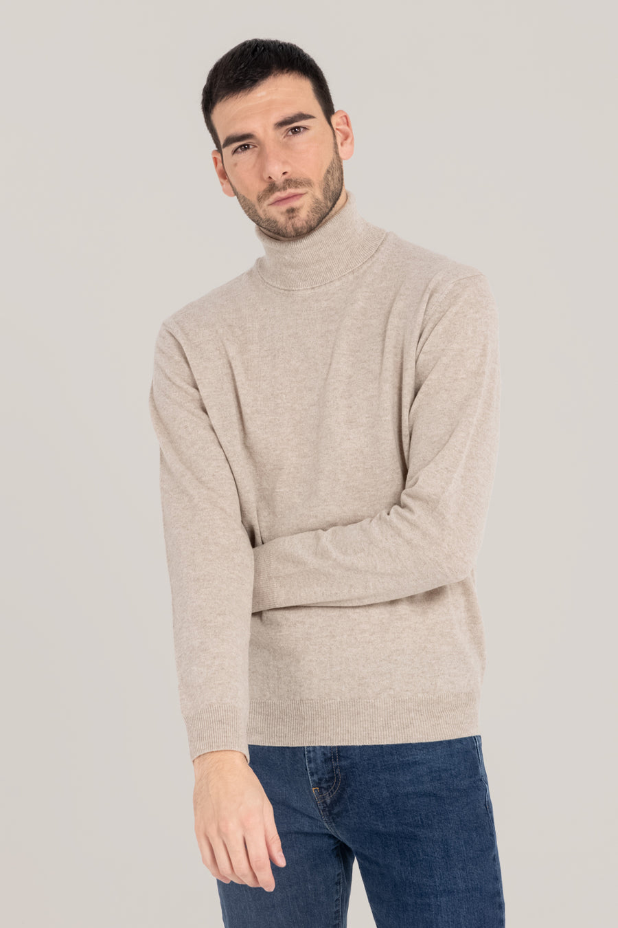 Cashmere Blend  Turtleneck –  Made in Tuscany