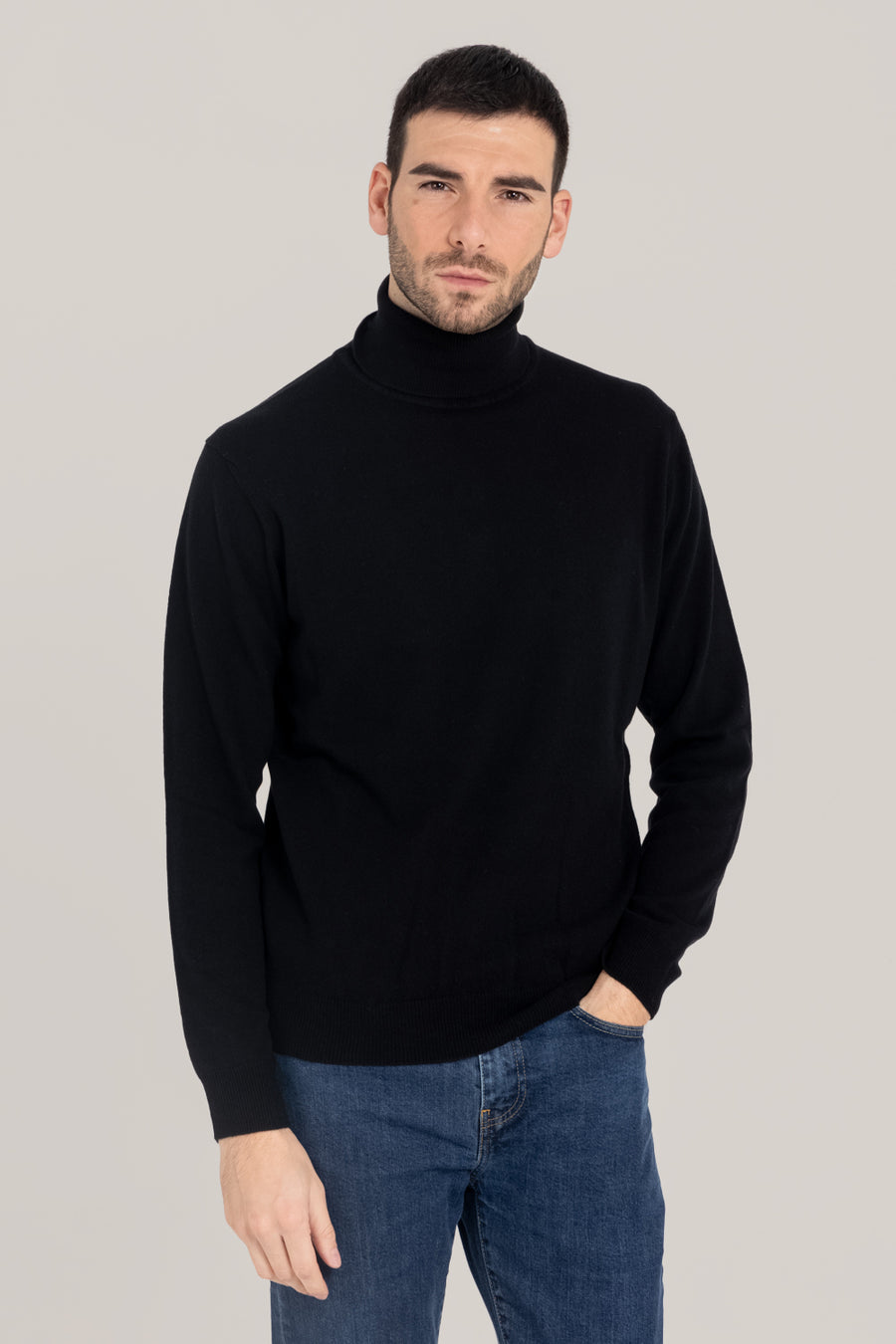 Cashmere Blend  Turtleneck –  Made in Tuscany
