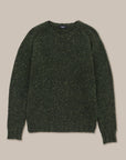 Nepped Lambswool Knitted Crewneck –  Made in Tuscany