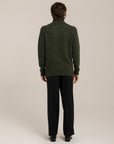 Nepped Lambswool Knitted Turtleneck –  Made in Tuscany