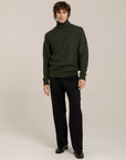 Nepped Lambswool Knitted Turtleneck –  Made in Tuscany