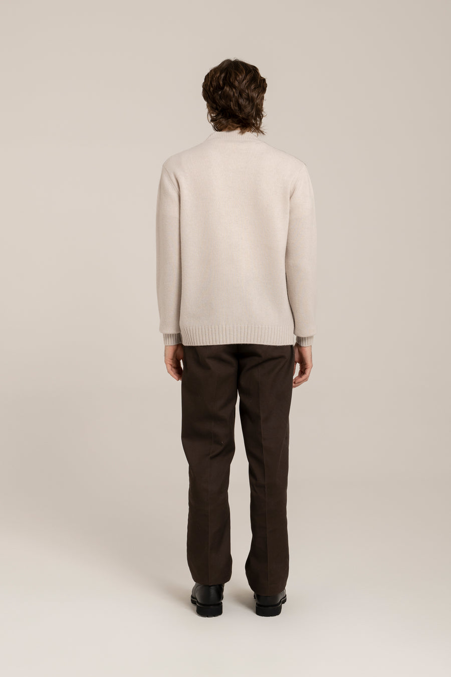 Halbreißverschluss aus Kaschmirmischung – Hergestellt in der Toskana