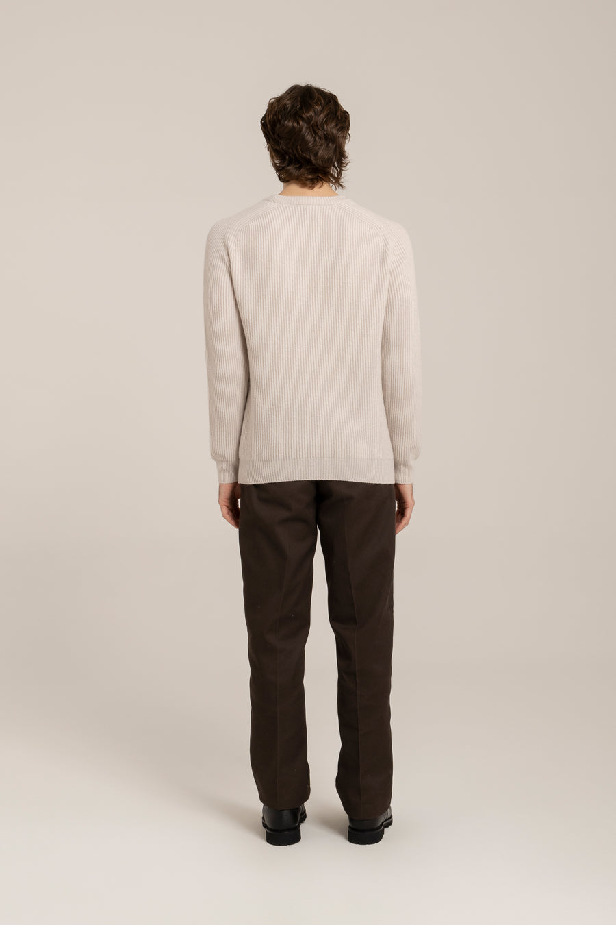 English Knitted Cashmere Blend Crewneck –  Made in Tuscany