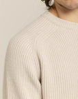 English Knitted Cashmere Blend Crewneck –  Made in Tuscany