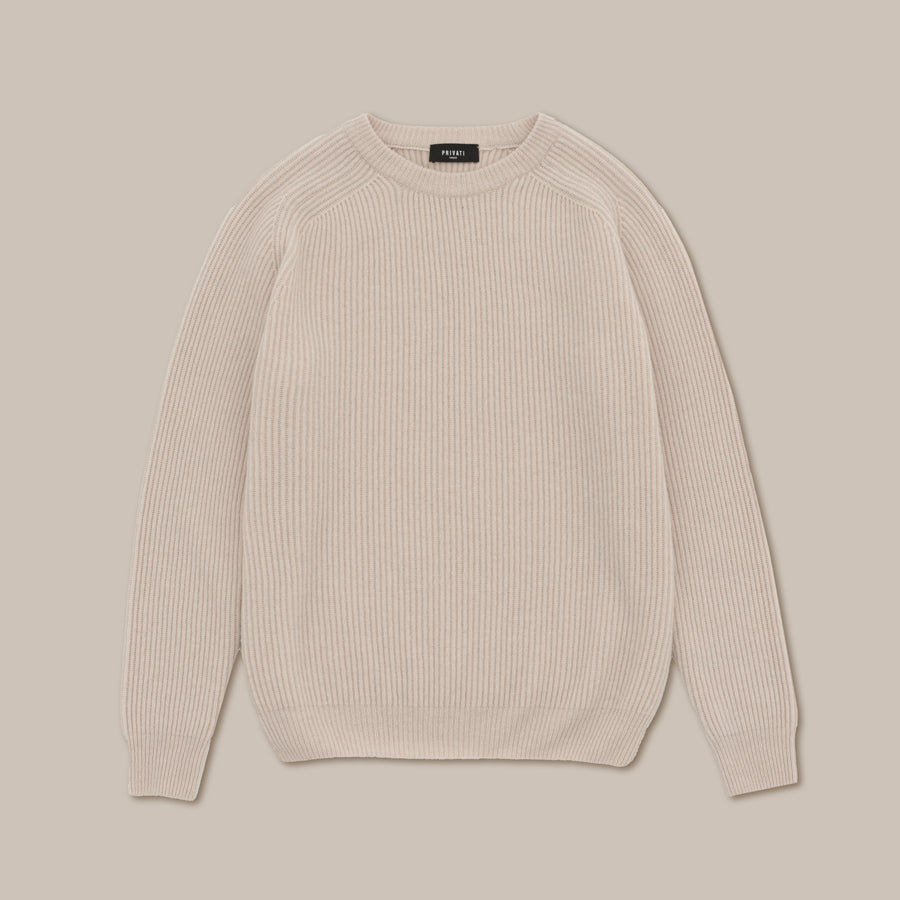 English Knitted Cashmere Blend Crewneck –  Made in Tuscany