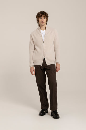 Halbreißverschluss aus Kaschmirmischung – Hergestellt in der Toskana