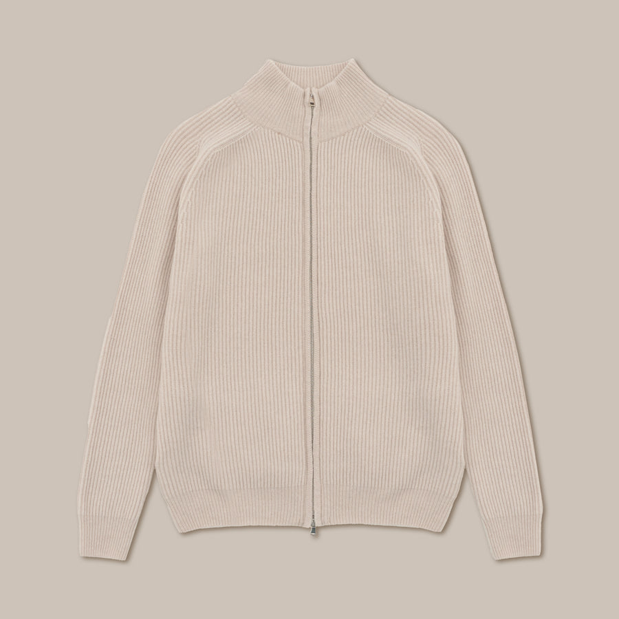 Giubbotto Zip in Misto Cashmere – Made in Tuscany