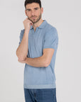 NATURAL DYED BUTTONLESS POLO