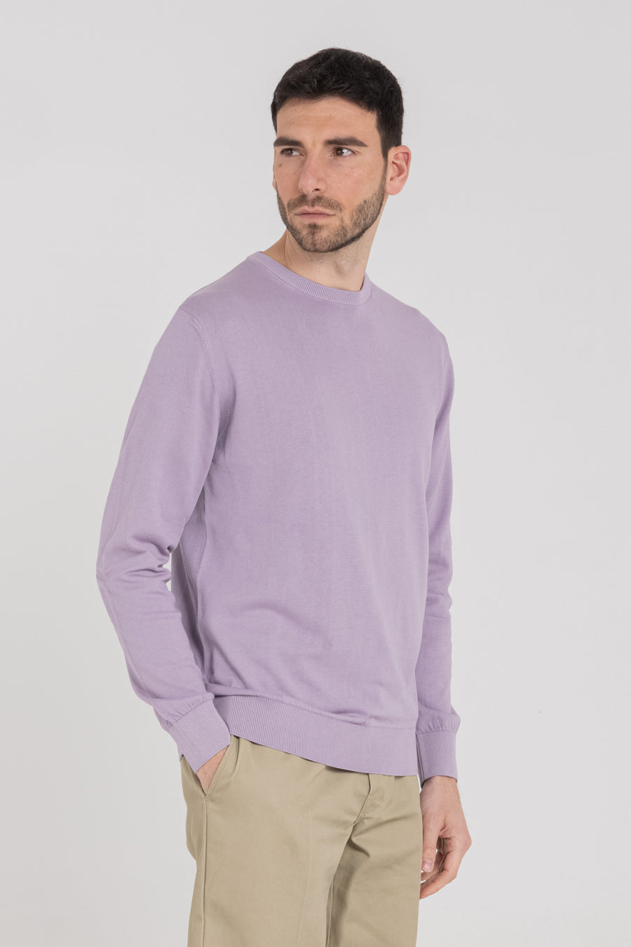 COMPACT COTTON BASIC CREWNECK