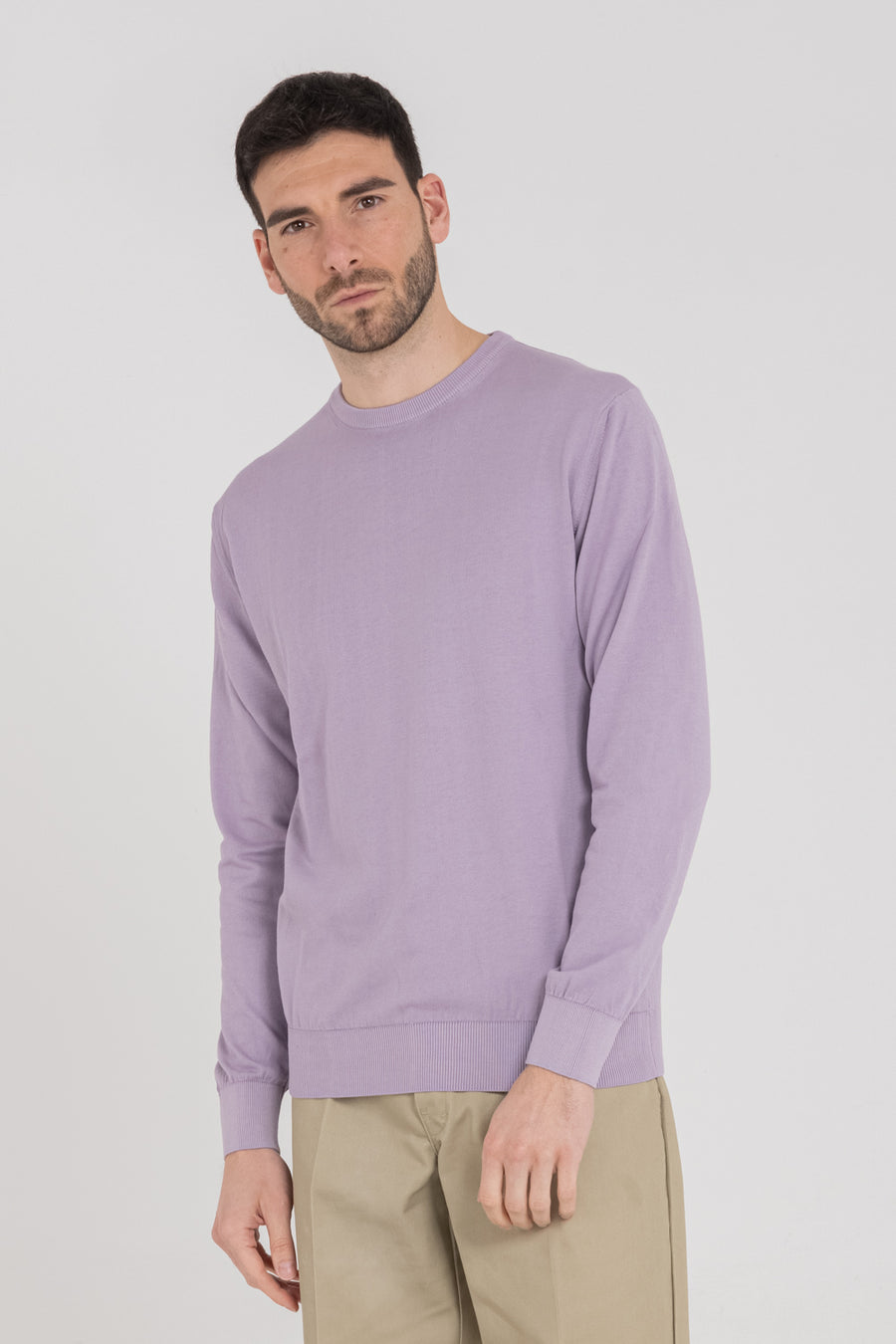 COMPACT COTTON BASIC CREWNECK