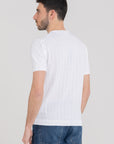 RIBBED COTTON SHORT SLEEVES CREW