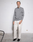 Extrafine Merino Silk Polo - Made in Tuscany