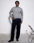 Extrafine Merino Silk Turtleneck - Made in Tuscany