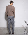 Wool Cashmere Blend Mouliné Henley – Made in Tuscany