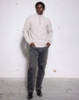 Wool Cashmere Blend Roll-Neck Braided Mockneck - Made in Tuscany
