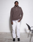English Ribbed Wool Funnel-Neck Sweater – Made in Tuscany