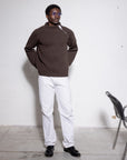 English Ribbed Wool Side-Zip Jacket – Made in Tuscany