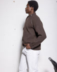 English Ribbed Wool Side-Zip Jacket – Made in Tuscany