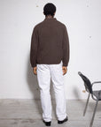 English Ribbed Wool Side-Zip Jacket – Made in Tuscany