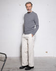 Green Cashmere Crewneck - Made in Tuscany