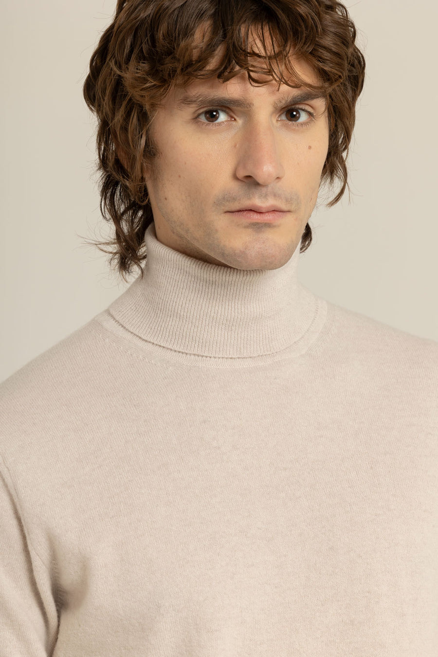 Cashmere Blend  Turtleneck –  Made in Tuscany